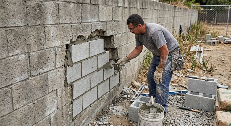 Block Wall Repair in Basking Ridge, NJ