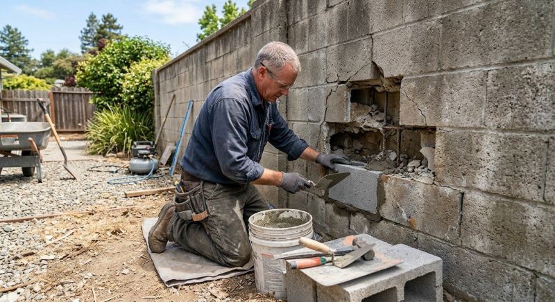 Block Wall Repair in Kearny, NJ