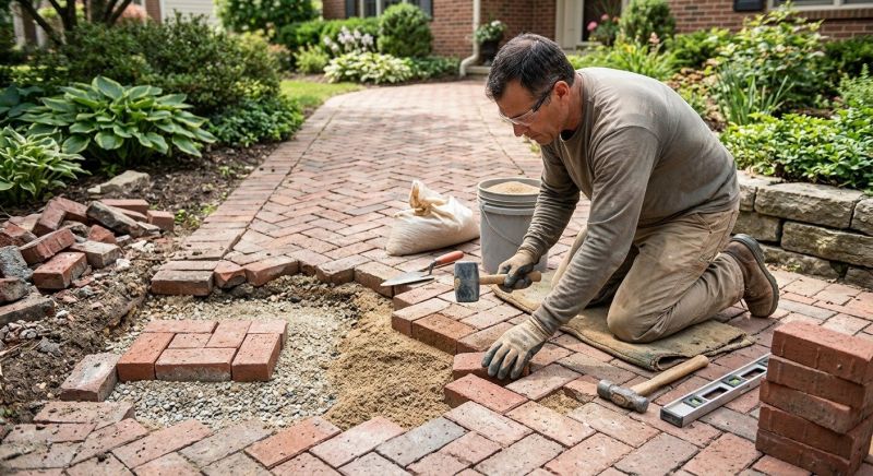 Brick Driveway Repair in Union County, NJ