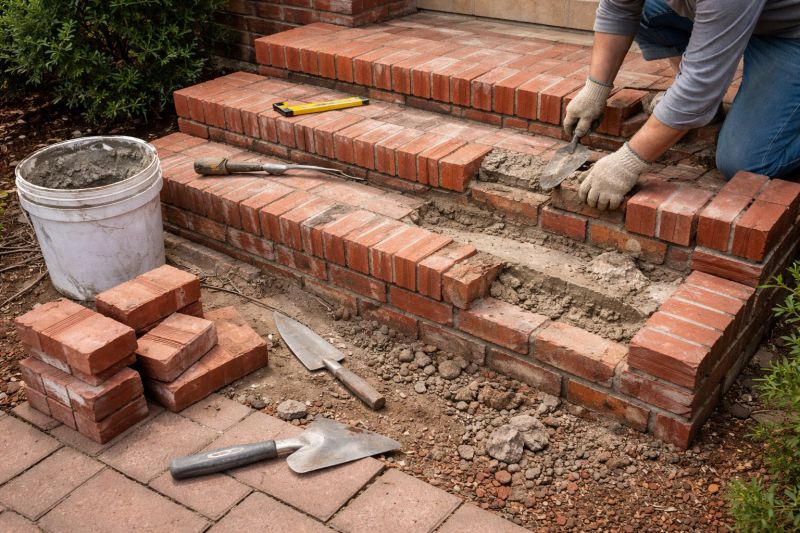 Brick Stairs Repair in Bergenfield, NJ