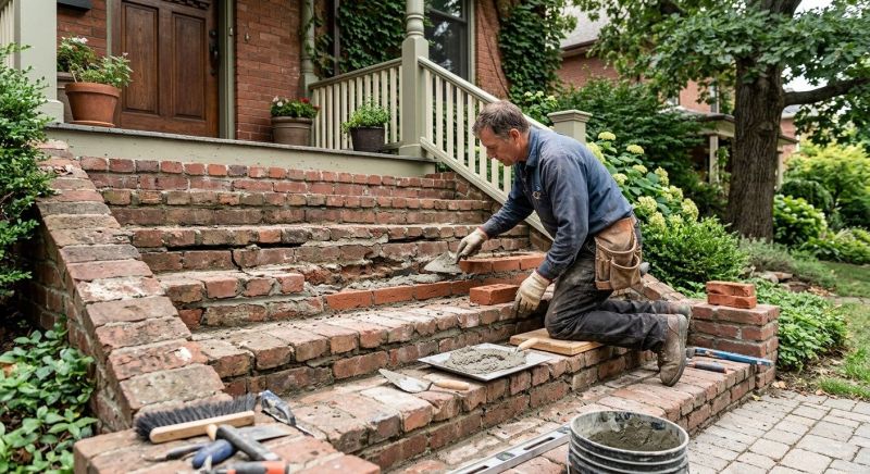 Brick Stairs Repair in Bronx County, NY