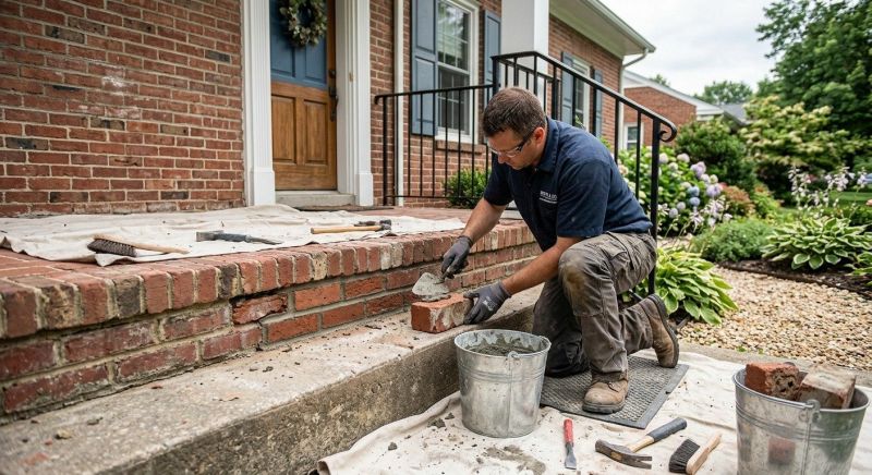 Brick Stairs Repair in Chatham, NJ