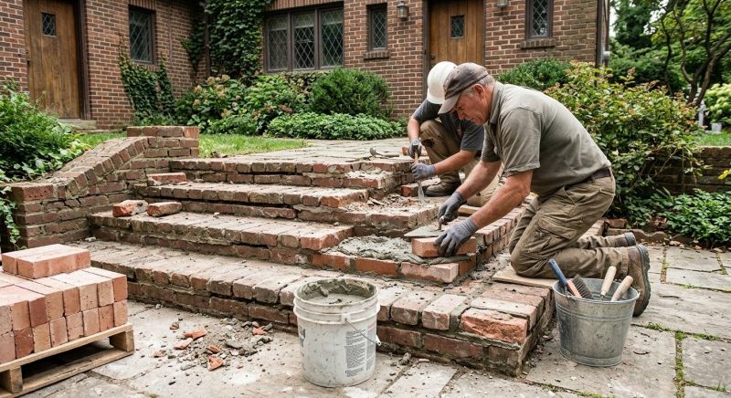 Brick Stairs Repair in Fort Lee, NJ