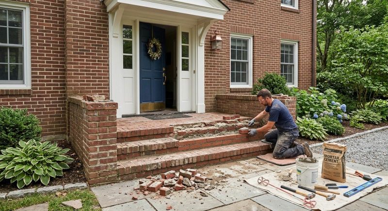 Brick Steps Repair in Union County, NJ