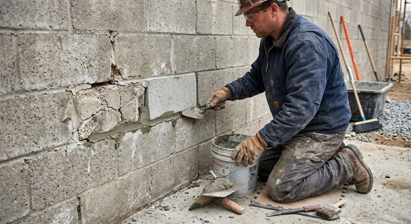 Concrete Block Repair in Hudson County, NJ