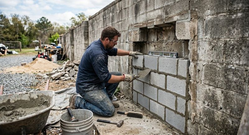 Concrete Block Repair in Jersey City, NJ