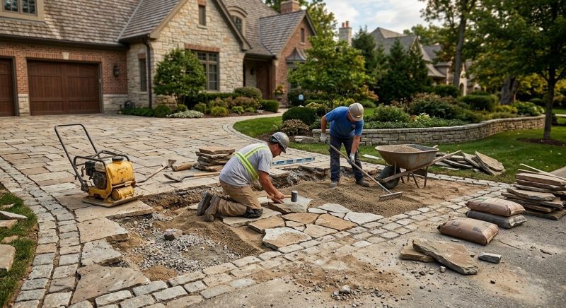 Stone Driveway Repair in Union County, NJ