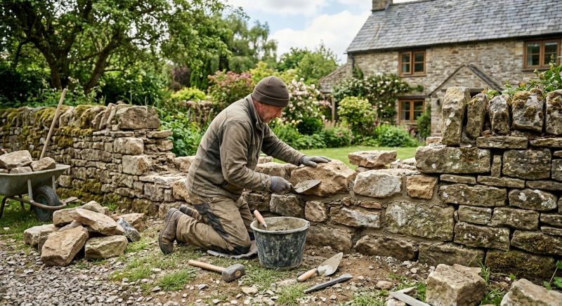 Stone Wall Repair in Bloomingdale, NJ